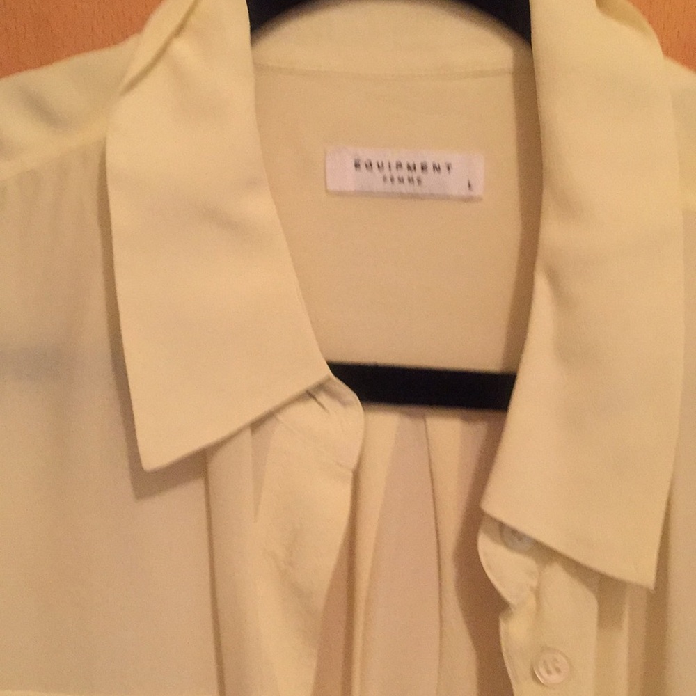 Long sleeve silky blouse